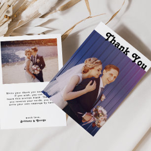 Modern Retro Leting Flat Photo - tackkort Tack Kort