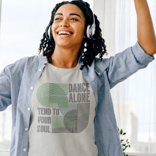 Modern Retro Line Art Motiv i mitten av århundrade T Shirt