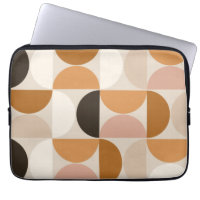 Modern Retro Mönster Brown-jordtoner i mitten av å