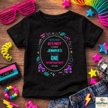 Modern Retro Neon 80’s 1st Birthday Party