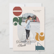 Modern Retro och djärv klass 2024 Studenten