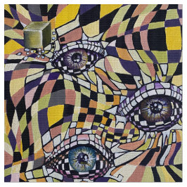 Modern Retro Oculus 80s 90-talskonst Tyg