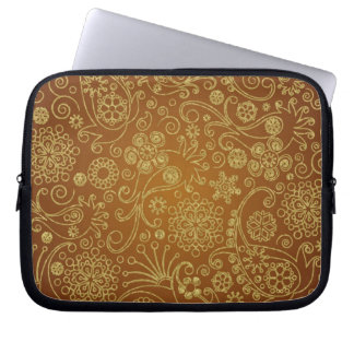 Modern Retro Paisley Seamless Mönster Laptop Fodral