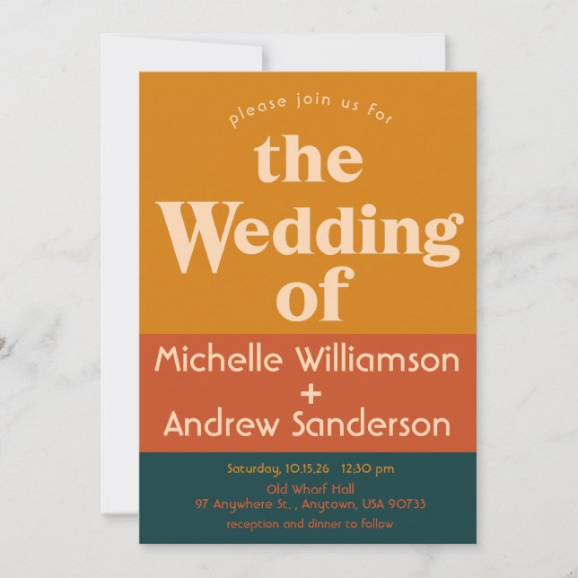 Modern Retro Papegoja 5x7 Inbjudningar (Framsida)