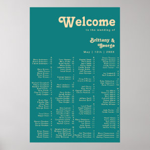 Modern Retro Poster av passagerarsäten i tablett