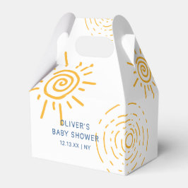 Modern Retro Ray of Sunshine Baby Shower Presentaskar