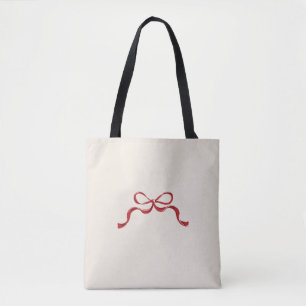 Modern retro Red Ribbon Bow Tygkasse