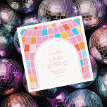 Modern Retro Rosa Disco Boll Bachelorette Helg Pappersservett<br><div class="desc">Modern Retro Rosa Disco Boll Bachelorette Helg Napkins</div>