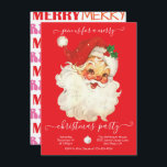 Modern Retro Santa God jul Party-inbjudan Inbjudningar<br><div class="desc">Inbjudan dina stygga eller trevliga vänner till fantastisk julen Party med vintage Jultomten och roligt. Alla formuleringar kan ändras så att de passar dina julbehov i Helgdag. Om du vill göra fler ändringar går du till Anpassa den här mallen. På grund visas "Vill du anpassa designen ännu mer?" Klicka på...</div>