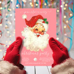 Modern Retro Santa God jul Party-inbjudan Inbjudningar<br><div class="desc">Inbjudan dina stygga eller trevliga vänner till fantastisk julen Party med vintage Jultomten och roligt. Alla formuleringar kan ändras så att de passar dina julbehov i Helgdag. Om du vill göra fler ändringar går du till Anpassa den här mallen. På grund visas "Vill du anpassa designen ännu mer?" Klicka på...</div>