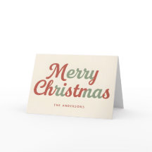 Modern Retro Script God Jul