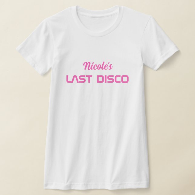 Modern Retro Space Bachelorette T Shirt (Laydown)