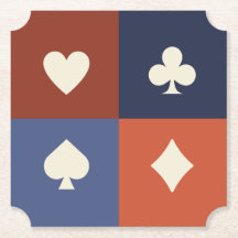 Modern Retro Spelfärg Poker & Bridge 