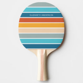Modern Retro Sunset Rand Personlig Pingisracket
