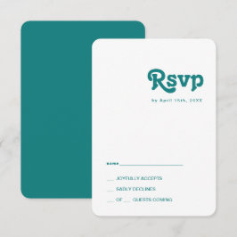 Modern Retro | Teal Rounds Kant OSA kort