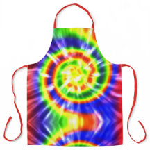 Modern Retro Tie Dye Röd Grön Gul