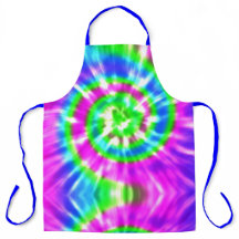 Modern Retro Tie Dye Rosa Turkos Blå