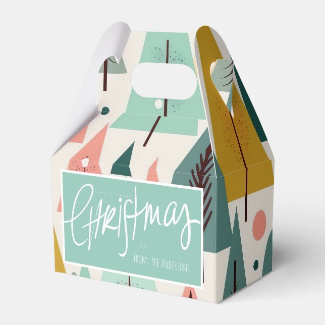 Modern Retro Turcos Julgranar Presentaskar (Framsidan Sidan)