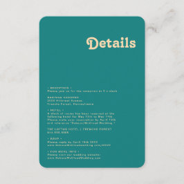 Modern Retro | Uppgifter om detaljerat Kant Tilläggskort