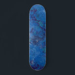 Modern Retro Urban Blue Mini Skateboard Bräda 18,5 Cm<br><div class="desc">Modern stadens blå och vita unika design ger dig 180-talet i stil. Det här snyggten är perfekt för alla utomhusskateboarder som kärlek ska gå i surfa.</div>