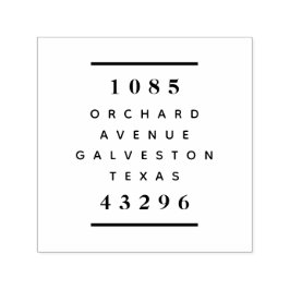 Modern Returadress, fetstil Självfärgande Stämpel