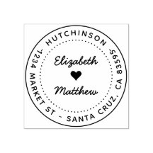 Modern Returadress för Bröllop i skriptrunda