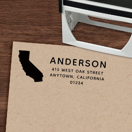 Modern Returadress för CALIFORNIA-statsform Självfärgande Stämpel