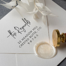 Modern Returadress för familjen Namn & Home Adress