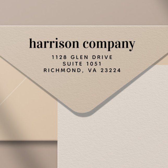 Modern Returadress för företag Självfärgande Stämpel (Skapare uppladdad)