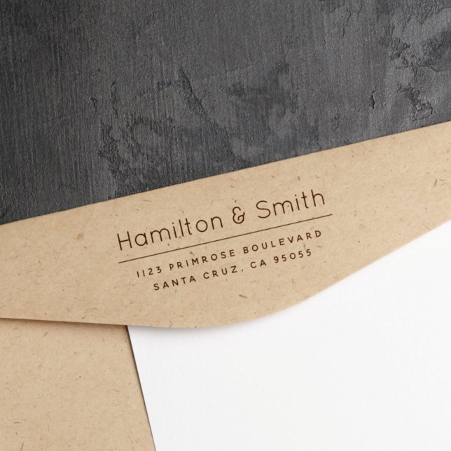 Modern Returadress för minimalistisk Professionell Stämpel (Skapare uppladdad)