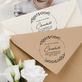 Modern Returadress för minimalistiskt utandningssk Stämpel