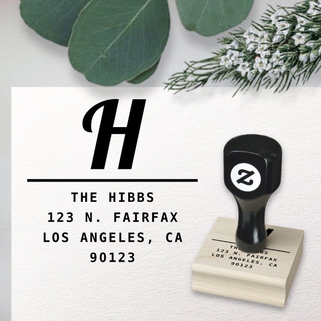 Modern Returadress med fetstil Stämpel (Skapare uppladdad)