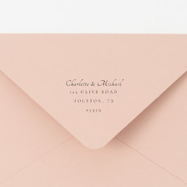 Modern Returadress med minimal Elegant Självfärgande Stämpel