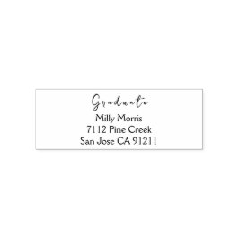 Modern Returadress Self Inking Rubber Frimärke Självfärgande Stämpel