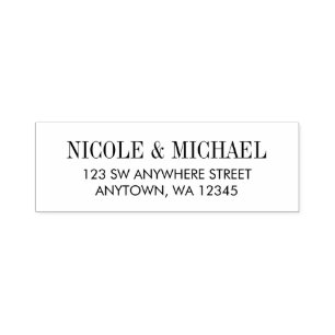 Modern Returadress Självfärgande Stämpel