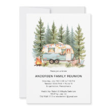 Modern Reunion - enkel inbjudan till Rustic Forest