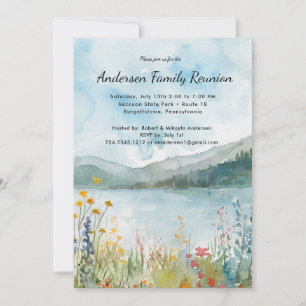 Modern Reunion - inbjudan till Rustic Wildblommor