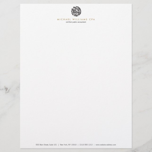 Modern revisor, Accounting II Letterhead Brevhuvud (Framsida)