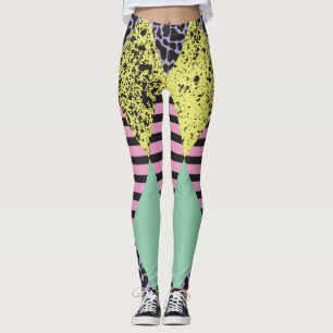 Modern Rhombus: Abstrakt Seamless Stil. Leggings