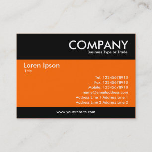 Modern - Rikens Orange Visitkort