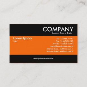 Modern - Rikens Orange Visitkort