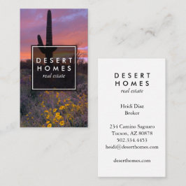 Modern riktig sotarfoto från Gods Saguaro Sunset D Visitkort