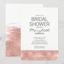 Modern Ro Guld Brushstroke-Möhippa-kort