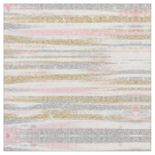 Modern Ro Guld Glitter Strokes Rand Tyg