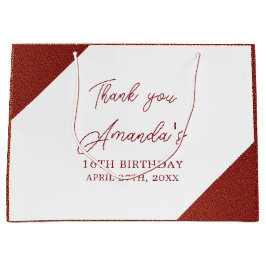 Modern Ro Guld koppar Glitter Sweet 16 födelsedag