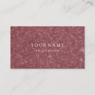 Modern Ro Guld - minimal Silke Metallic White Visitkort
