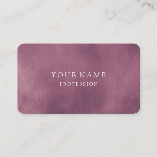 Modern Ro Guld - minimal Silke Metallic White Visitkort (Framsida)