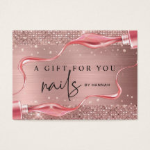 Modern Ro Guld Nail Technician Gift Certificate