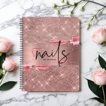 Modern Ro Guld Nail-tekniker Möte Bok