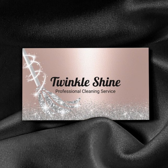 Modern Ro Guld Städning Maid Service Visitkort (Skapare uppladdad)